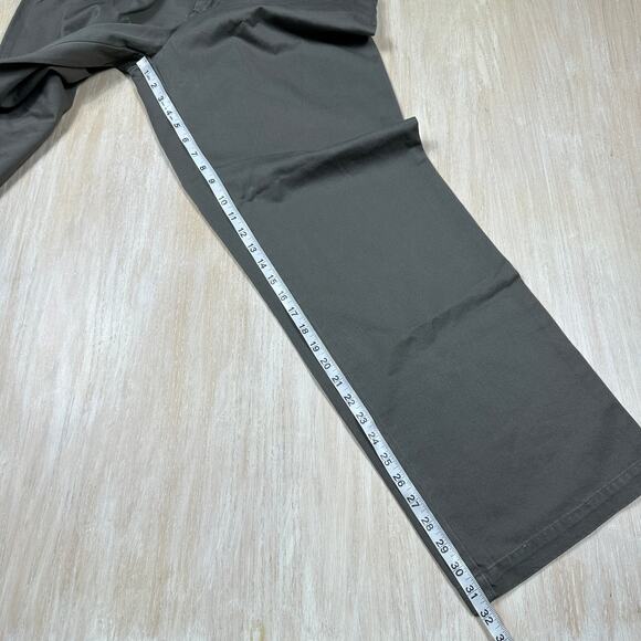 NWT Calvin Klein Weekend Khaki Flat Front Relaxed Leg Solid Beige Y2K Pants 16 - Picture 7 of 15